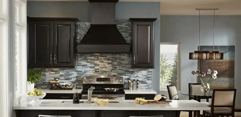 Kitchen cabinet painting and refinishing in a modern kitchen in Orange, CA
